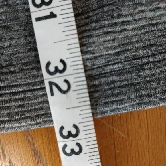 Chico's Sheath Dress - Scoop Neck, Gray/Black Ribbed - Size 0- Short Sleeve - Picture 7 of 8